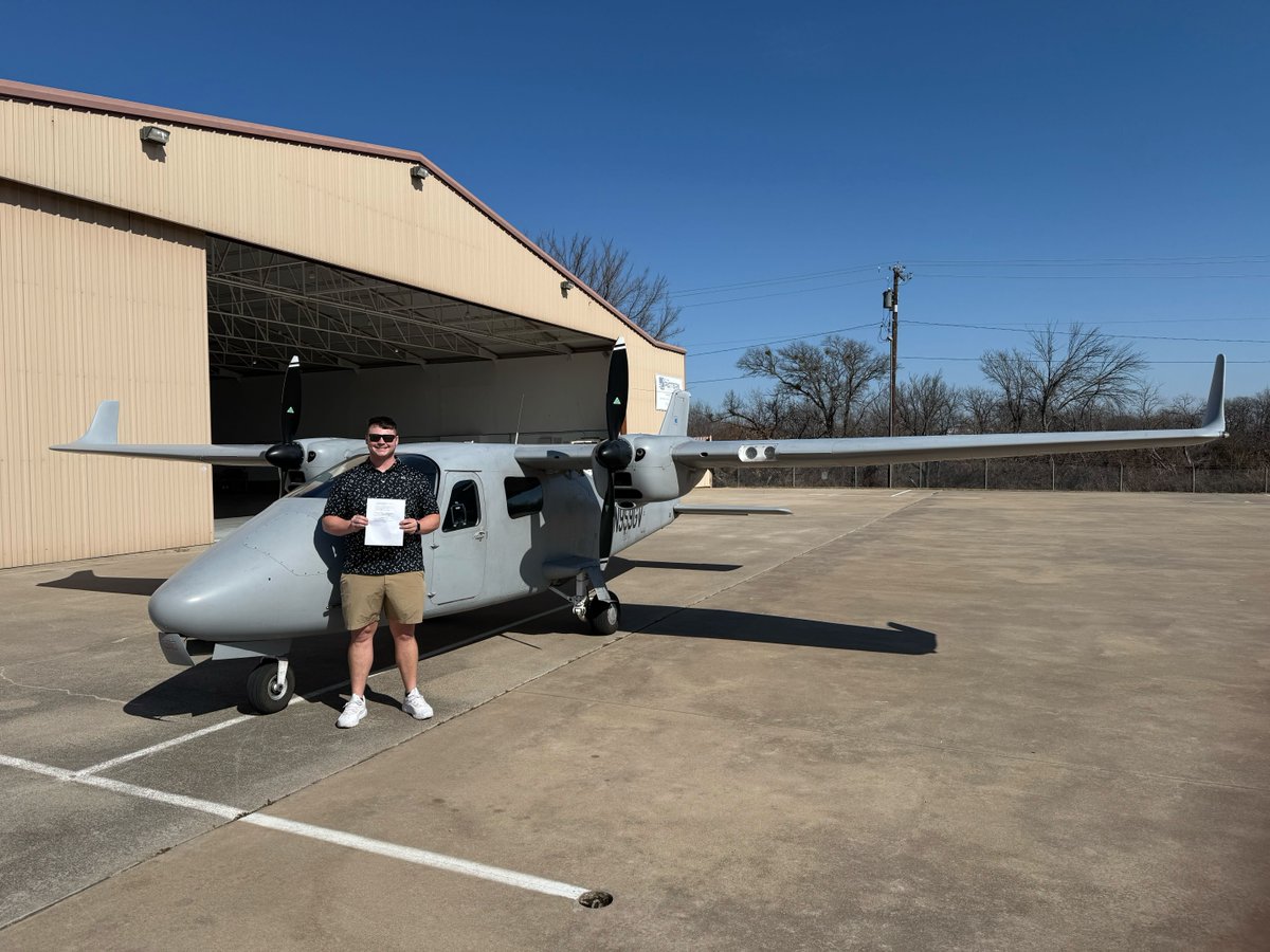 InThePattern1's tweet photo. Congratulations to Barrett on passing his CFI Initial checkride and to Caleb and Sierra on passing their Multi checkrides! https://t.co/Vbp9aKREBZ