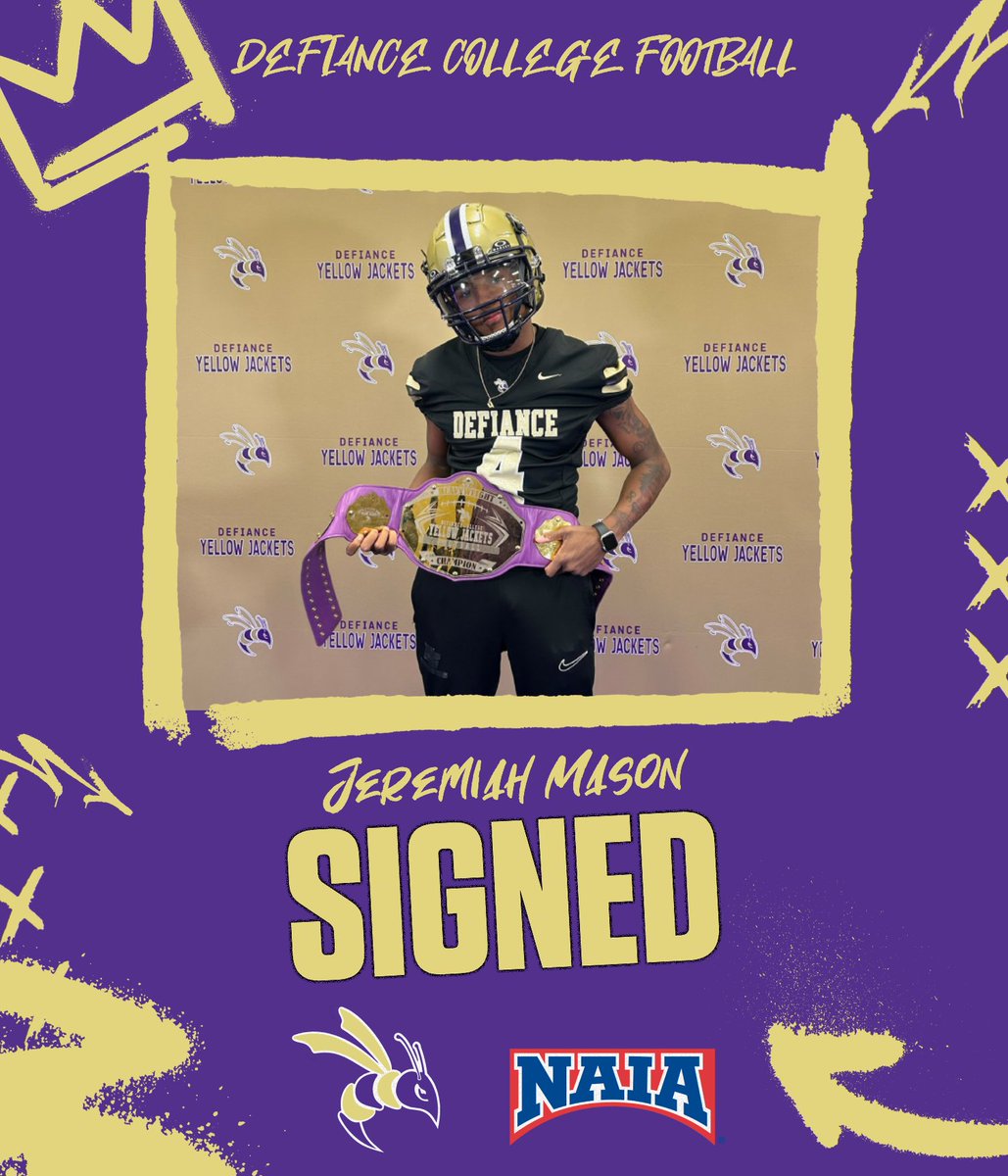 Welcome to #JacketNation!
Name: JEREMIAH MASON
Pos: DB
School: CHIPPEWA VALLEY HS/CCC DETROIT/OLIVET COLLEGE
City: ROSEVILLE
State: MI
HT: 5’10
WT: 170
#NSD26
<a href="/defiancecollege/">Defiance College</a>
<a href="/DC_Athletics/">Defiance College Athletics</a>
<a href="/MidStatesFB/">Mid-States Football Association</a>