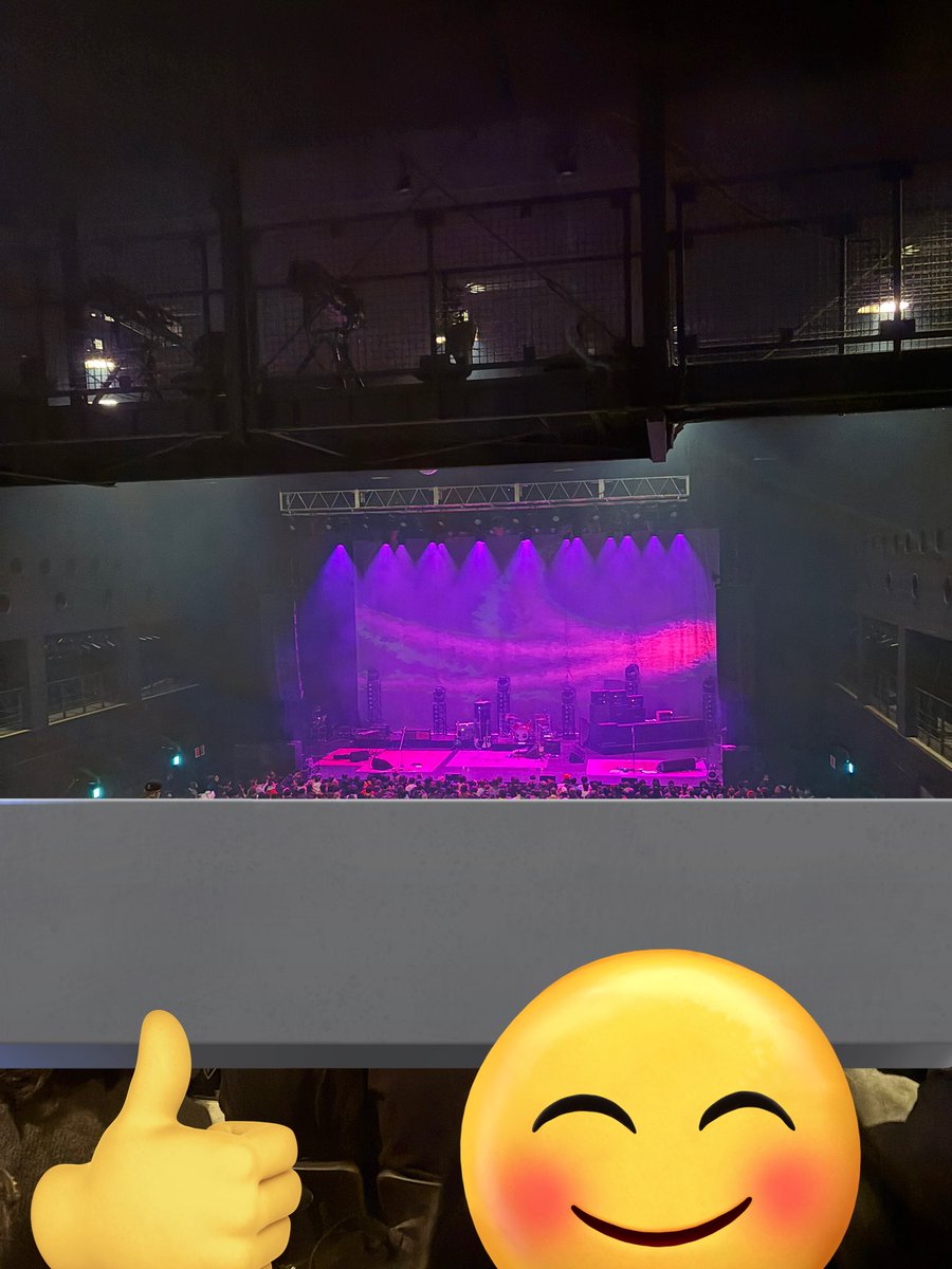 耳栓無しでいけました！2階席最高！