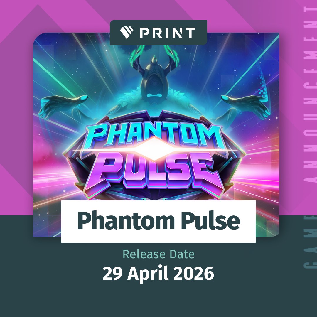 PrintStudiosLtd's tweet photo. The grid is coming alive! Phantom Pulse drops 29th April 🎶💥
Morphing Clusters. Pulse Bombs. Two Free Spins modes. And a mysterious Phantom driving the beat.
Can you handle the rhythm? ⚡🌌
#PhantomPulse #PrintStudios #SlotRelease #OnlineSlots #TechnoVibes https://t.co/msDkGTPD38