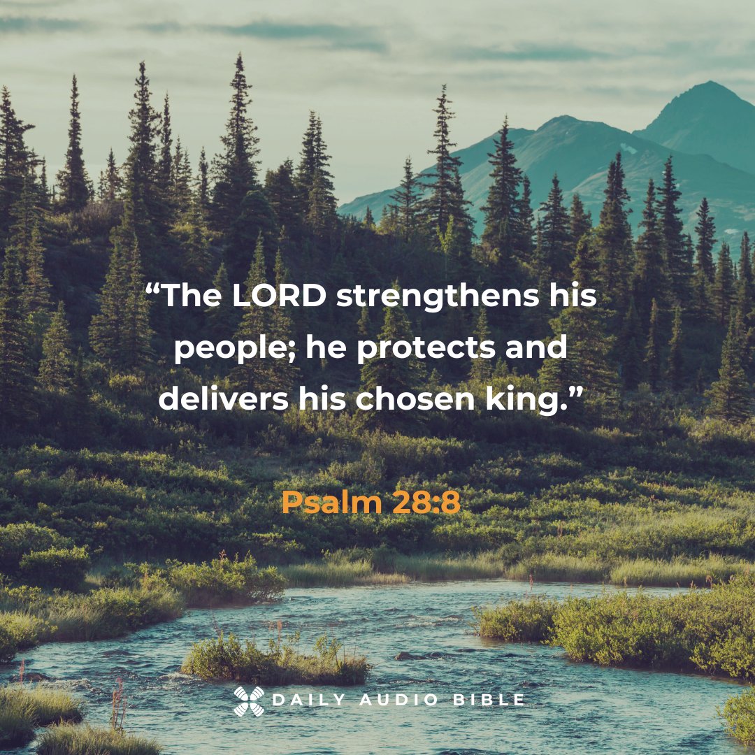 Psalm 28:8 comes from today’s Daily Audio Bible reading. As we walk this year out with REPAIR as our word, bring your weaknesses honestly before God. Trust Him to strengthen, restore, and REPAIR what has been worn down over time. 🙏✨

#DailyAudioBible #DABCommunity #DABFamily