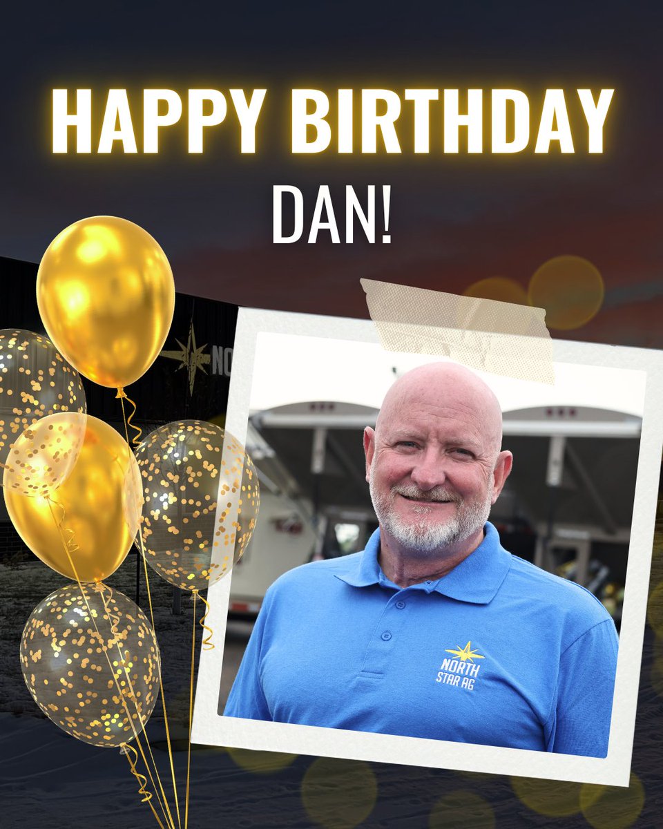 Help us wish Dan a happy birthday today 🎉 We’re glad to have him on the North Star Ag sales team. Here’s hoping his birthday’s as solid as the advice he gives and the deals he puts together.