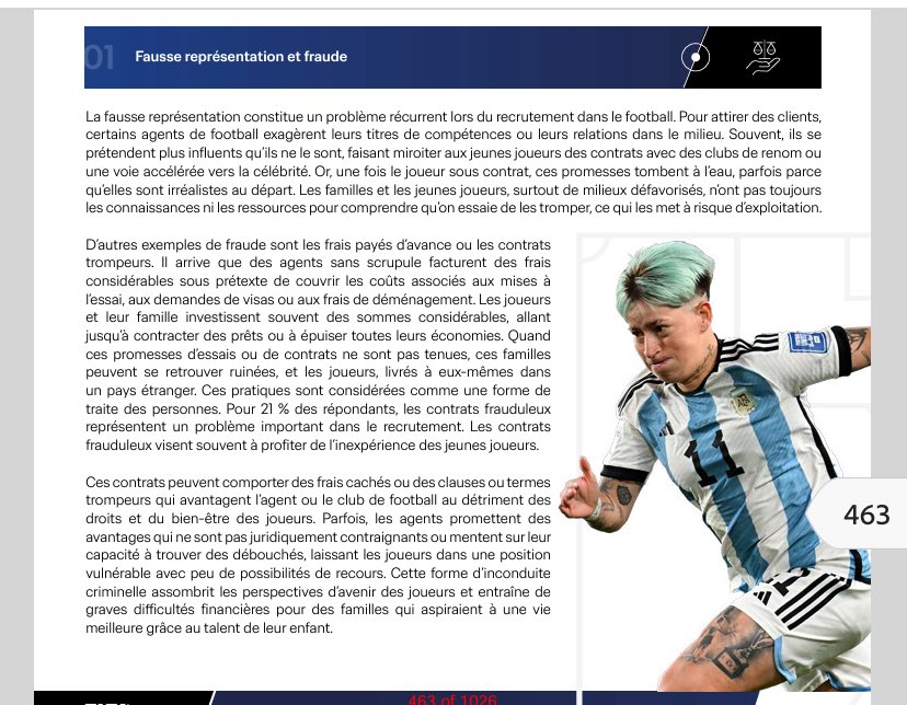 diaby_tabacaye's tweet image. Je révise le module FIFA sur le "Recrutement Éthique". Le constat est dur : vies brisées, faux espoirs, exploitation...
Voici les 4 pièges mortels à éviter pour sauver sa carrière. Thread 🧵⬇️
#FIFAAgent #Football #Ethique #FIFAWorldCup