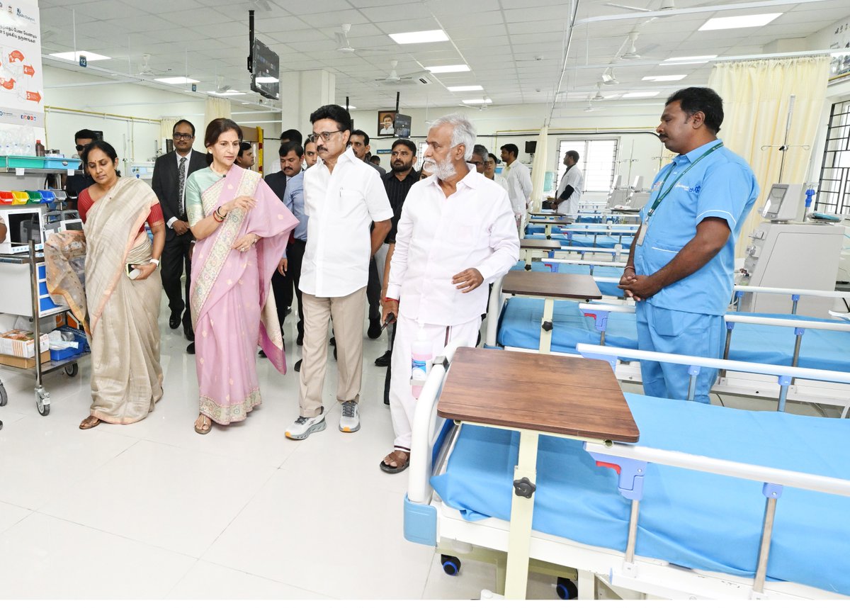 ApolloDialysis's tweet photo. We’re delighted to announce the launch of the Apollo Dialysis Clinic at Kolathur, Chennai, in association with GCC &amp; CMDA. Inaugurated by Hon’ble CM Thiru M.K. Stalin, in the presence of Hon’ble Ministers and Apollo leadership. https://t.co/ufhA57bqLA