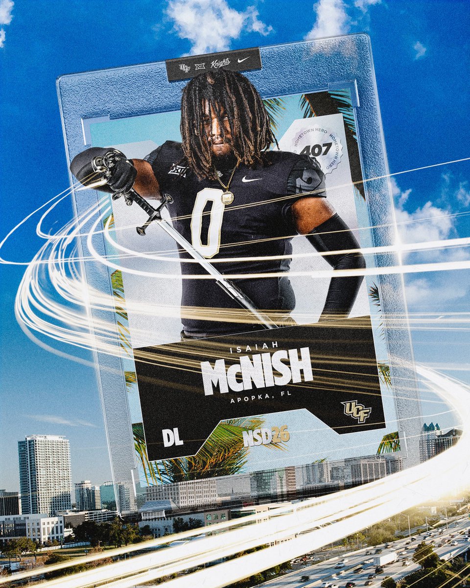 UCF_Football's tweet photo. Welcome to UCF, @i_mcnish34 ⚔️ https://t.co/WMr63AIl4a