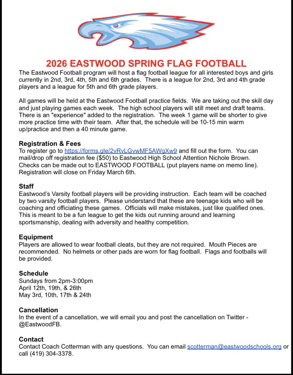 Eastwood Football tweet media