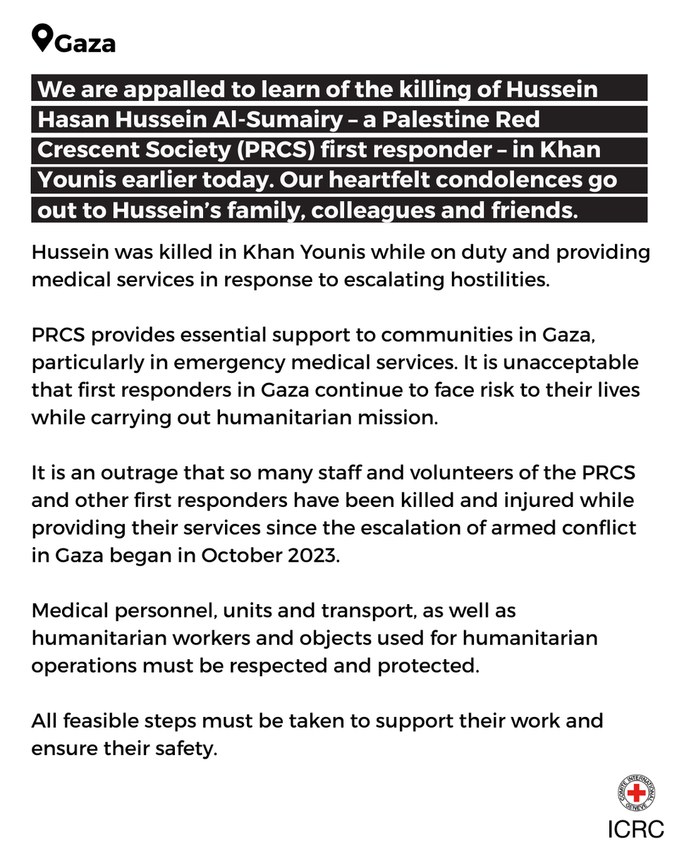 ICRC in Israel & OT tweet media