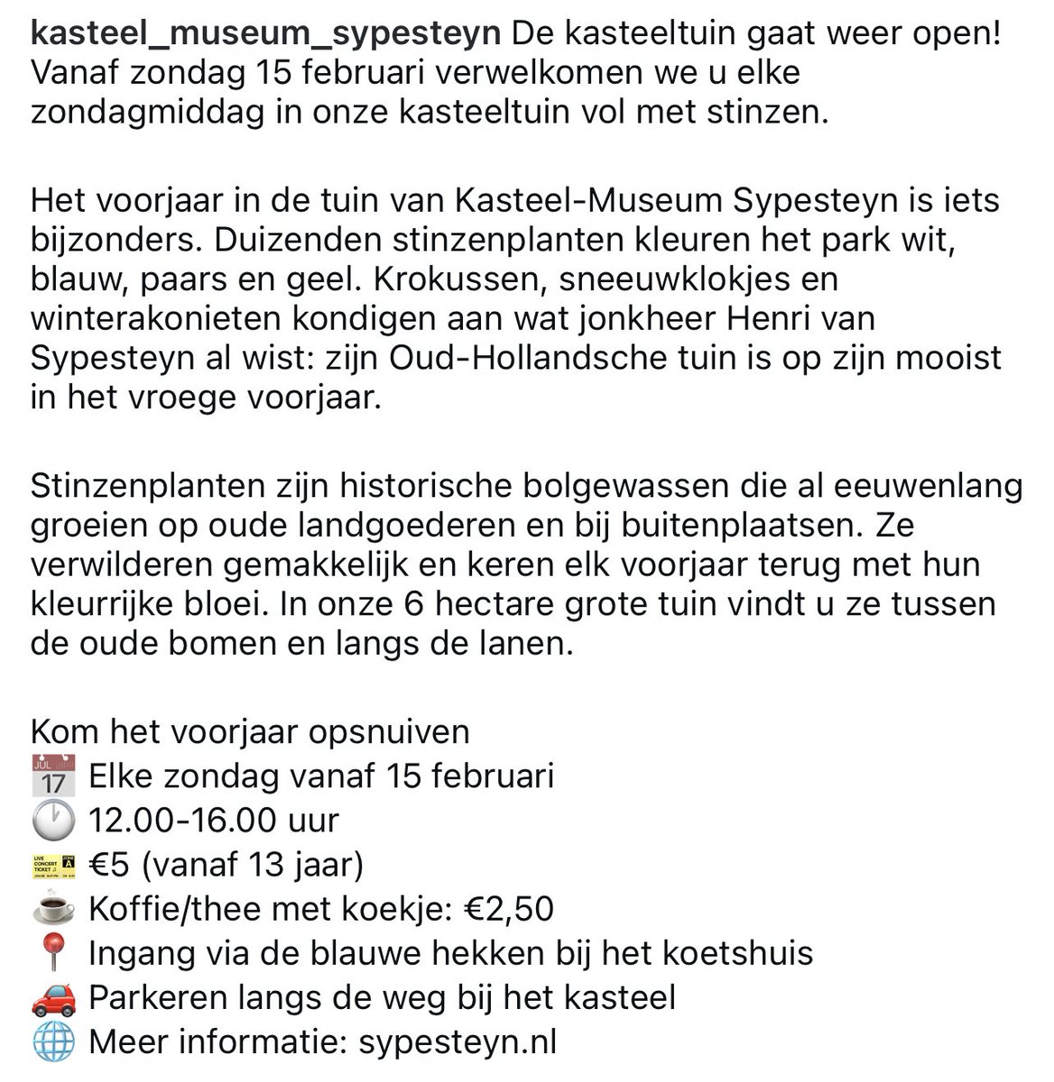 Kasteel Sypesteyn (@sypesteyn2) on Twitter photo 