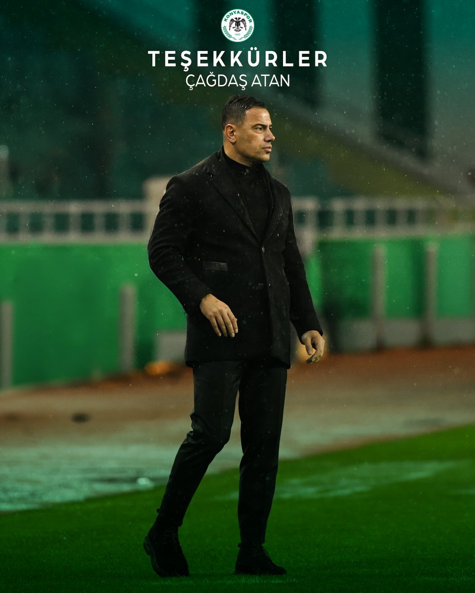 konyaspor's tweet photo. Kulübümüz, Teknik Direktörümüz Sayın Çağdaş Atan ile yaptığı görüşmeler neticesinde anlaşarak yollarını ayırma kararı almıştır.

Tümosan Konyaspor’a bugüne kadar verdiği emek ve katkılar için Sayın Çağdaş Atan’a teşekkür ederiz.

Tümosan Konyaspor Kulübü Yönetim Kurulu https://t.co/2zjmvkCB7B