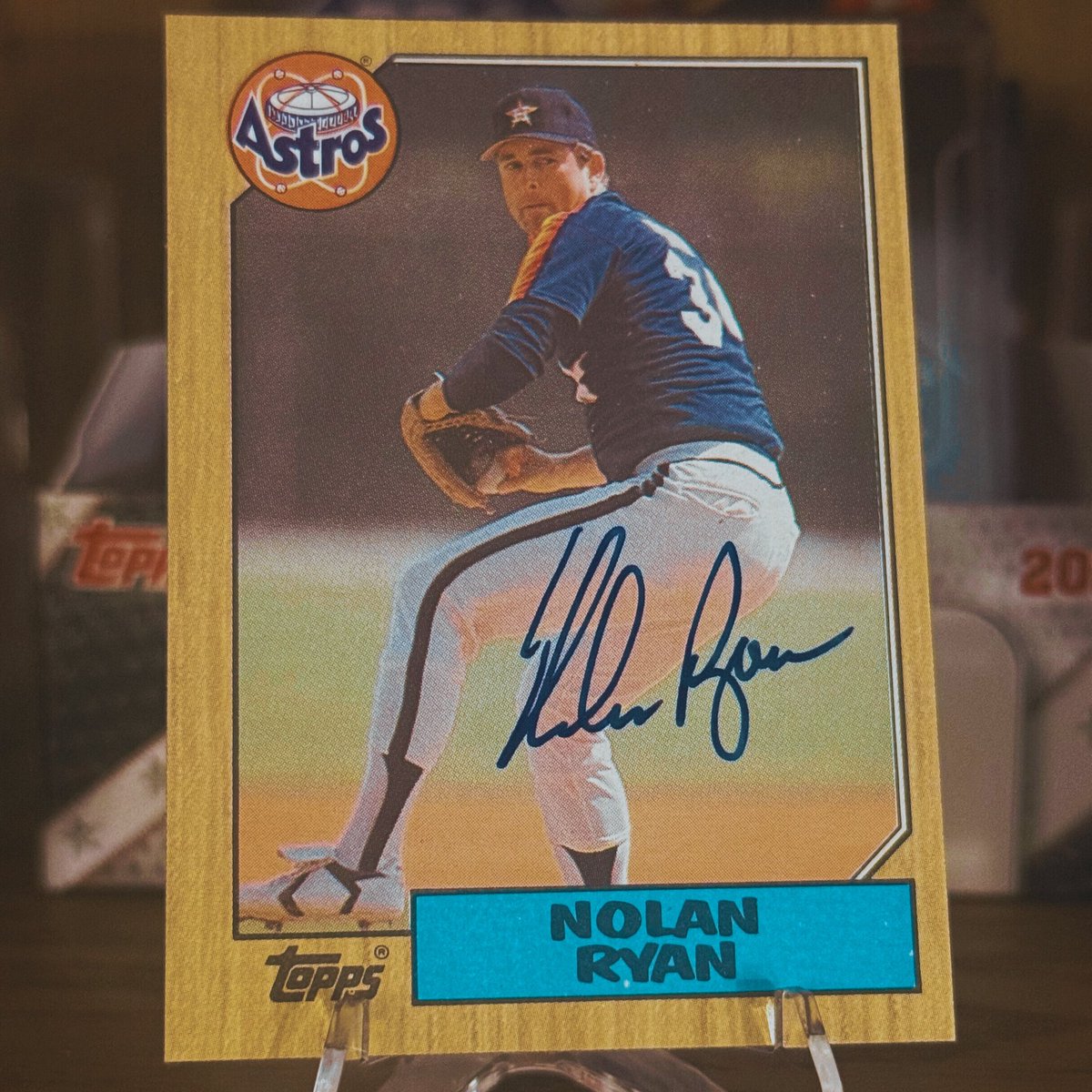 Nolan Ryan’s signature is a work of art. Thank you to the <a href="/NRFoundation34/">Nolan Ryan Foundation</a>.