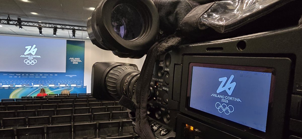 ChocRocket's tweet photo. Knocking out a few press conferences today. #MilanoCortina https://t.co/IIUt48PB95