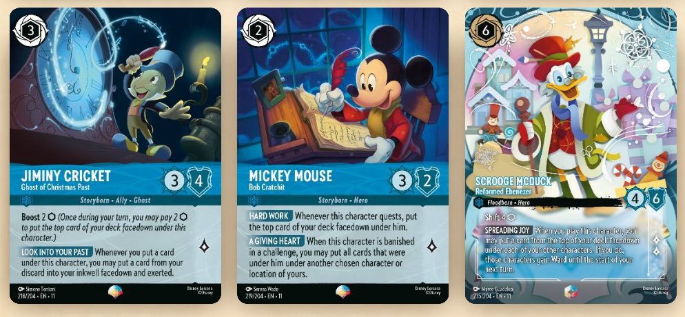 Disney Lorcana Winterspell Mickey's Christmas Carol Card Checklist (27 Cards ) Disney Lorcana Winterspell Mickey's Christmas Carol Card Checklist (27 Cards )