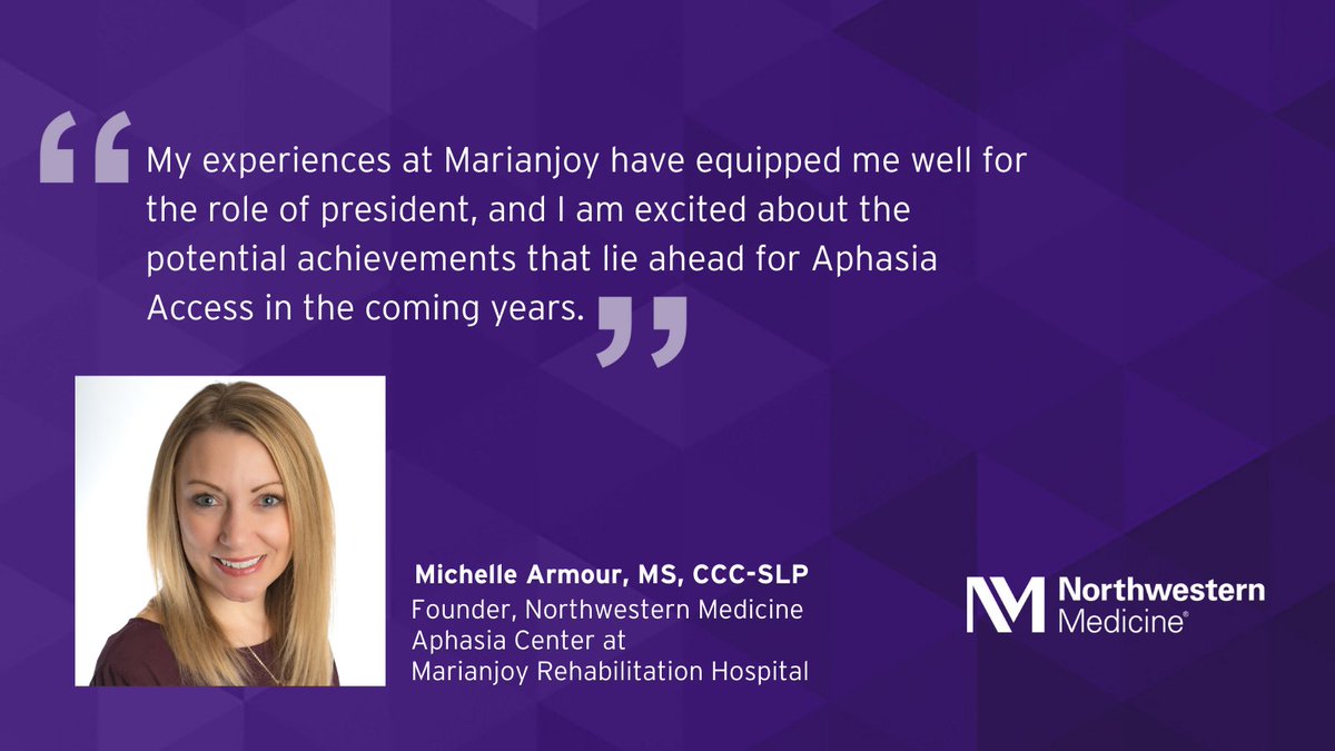 Congratulations to Michelle Armour (<a href="/marmour824/">Michelle Armour</a>), MS, CCC-SLP, who was recently appointed as president of Aphasia Access.

The nonprofit provides education, resources and mentoring services to professionals and advocates working with individuals with aphasia.