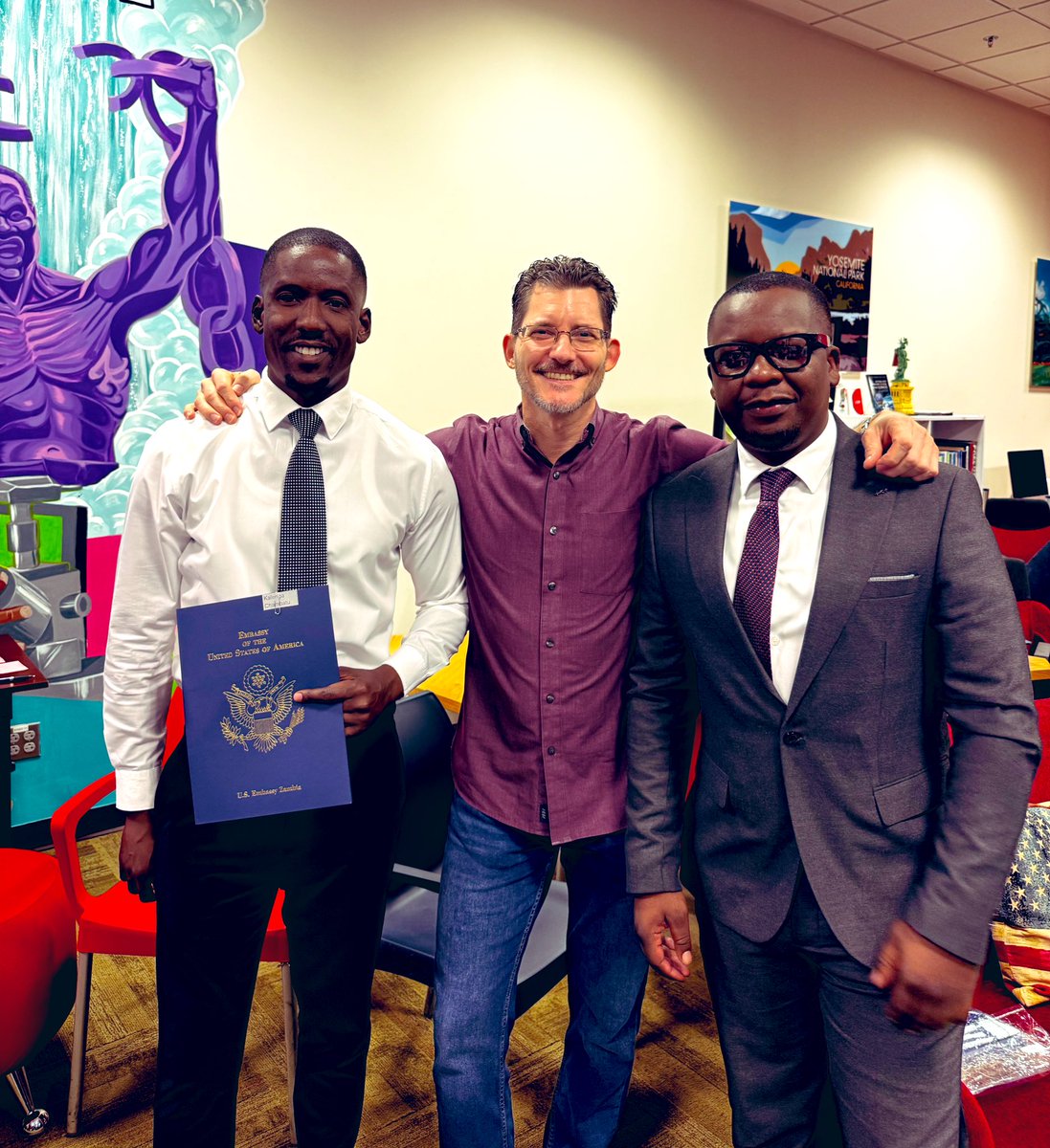 Turns out, people at the American Embassy also watch your favorite podcast because of its “style and versatility.”

We got invited for an interesting breakfast chill this morning. The ambassador (in the photo) is such a cool person. We had a great chat with him. See video later