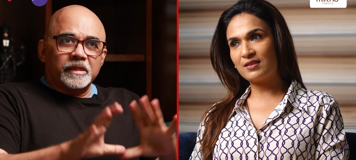 CinemaWithAB's tweet image. #Bharadwaj: I liked #Coolie &amp;amp; got bashed for liking it. Did you like it❓

#SoundaryaRajinikanth: I loved last 10 mins of De-aging part. But as Thalaivar #Rajinikanth Fan I wanted more of him. I liked it, but it's not in the list of Appa's top favourite. IMO, people are not