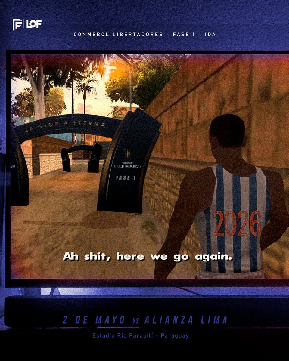 EL PUEBLO DE ALIANZA LIMA SE VUELVE A ILUSIONAR ⚪️🔵🏆 

Tal como el año pasado, los blanquiazules empiezan hoy su camino en la Copa Libertadores jugando en Paraguay, esta vez ante 2 de mayo. 🇵🇪🇵🇾

¿Será el inicio de otra campaña histórica? 🔥

🎨 <a href="/Lofovgod/">Lofovgod</a>