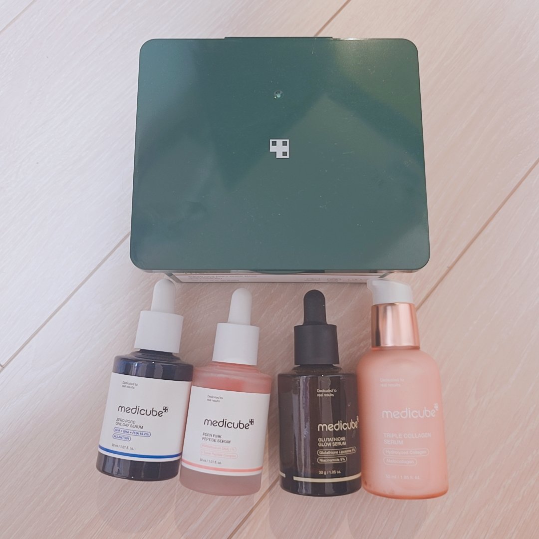 メディキューブ美顔器を使うとメディキューブ製品が増えるマジックで