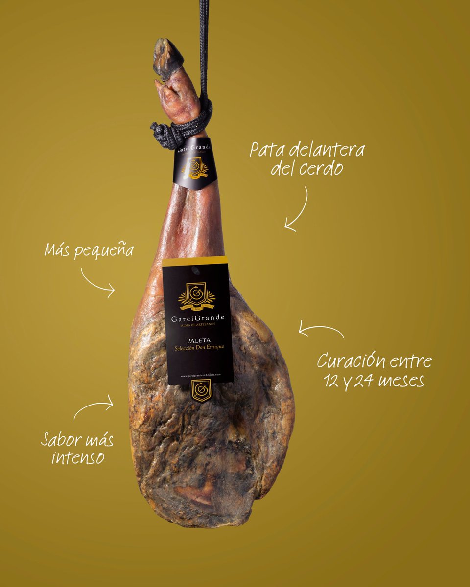 Dos piezas distintas. Dos formas de disfrutar la misma esencia ibérica 🐷 ¿Tú de qué team eres: jamón o paleta? 

-
#jamoniberico #paleta #salamanca #productogourmet