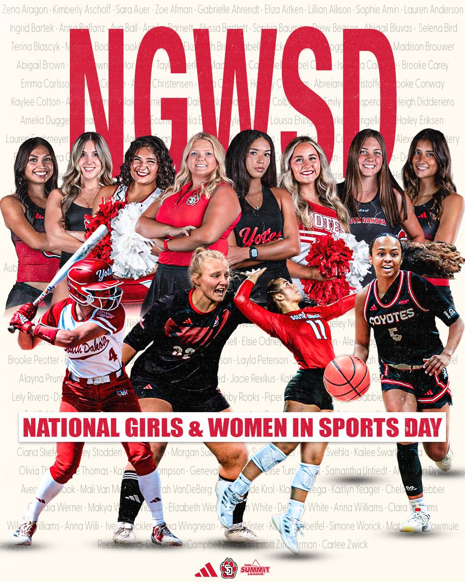 SDCoyotes's tweet image. Happy National Girls &amp;amp; Women in Sports Day! 

#GoYotes