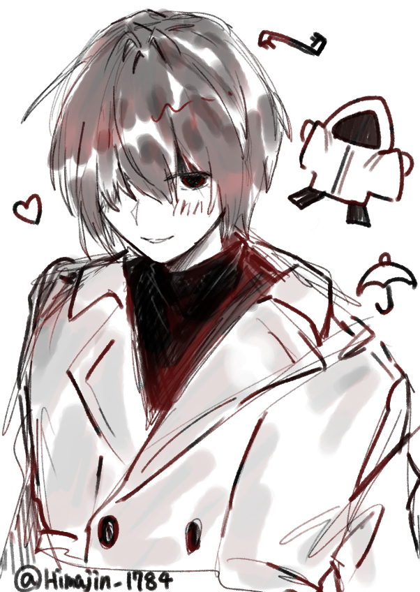 #文字化化_art #Homicipher_art #赤い傘の男
好きな人☂