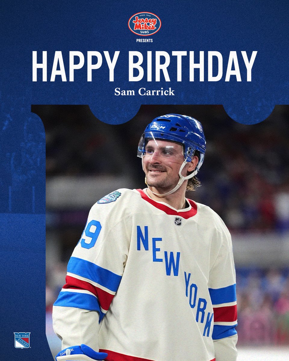 NYRangers's tweet photo. Happy Birthday, Sam! https://t.co/Hw1B0G23XU