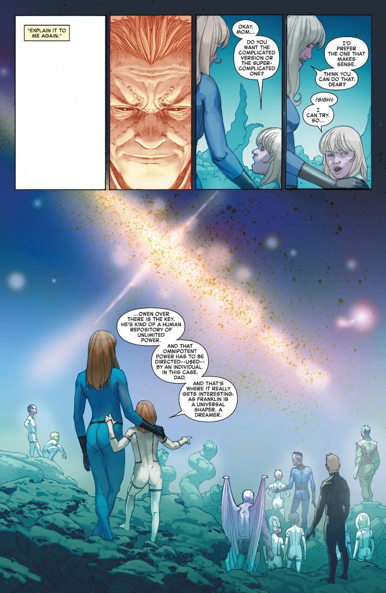 RichieTerrones's tweet photo. so the  Grail is actually the Phoenix force, creation and reed and franklin created it 
#xmen #XSpoilers https://t.co/MrvsoFKryg