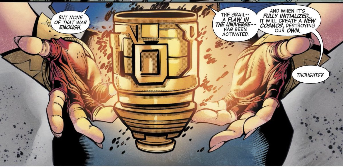 RichieTerrones's tweet photo. so the  Grail is actually the Phoenix force, creation and reed and franklin created it 
#xmen #XSpoilers https://t.co/MrvsoFKryg