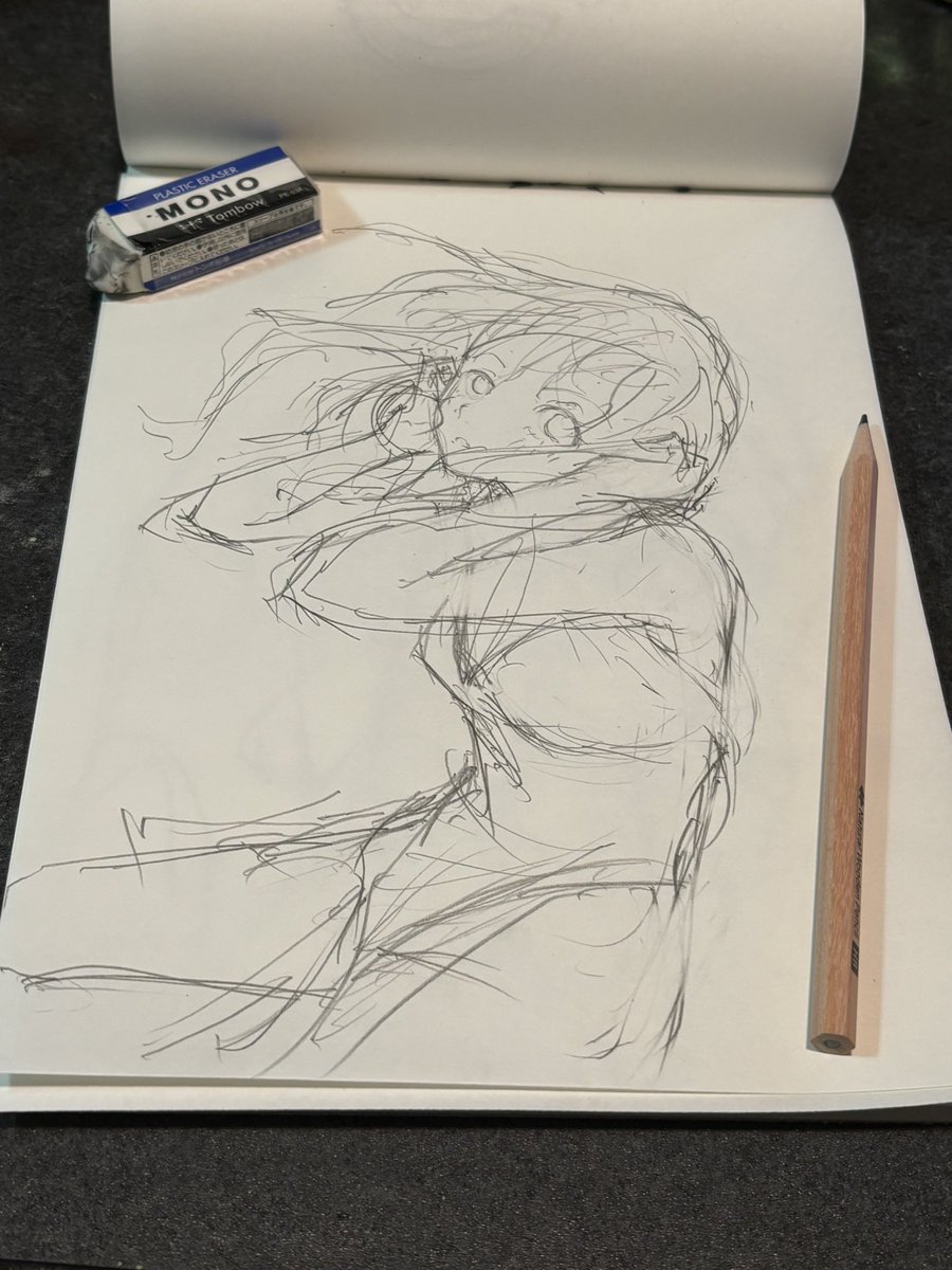 アナログで描いてみたⅩⅤ 紙と鉛筆だけでこんなに楽しいとは