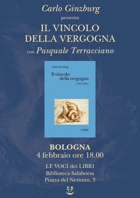 “Il vincolo della vergogna. Letture oblique” di Carlo Ginzburg ha questa citazione d'apertura che fa sicuramente riflettere: «Il paese al quale apparteniamo non è, come vuole la retorica, quello che si ama, ma quello di cui ci si vergogna, o di cui ci si può vergognare».
Ginzburg