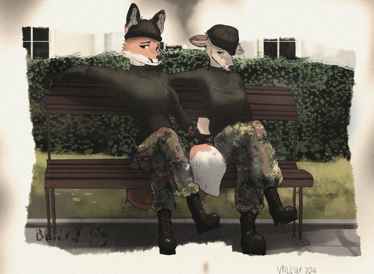 Vrillsky's tweet image. Cold war, fit matching, lesbians.