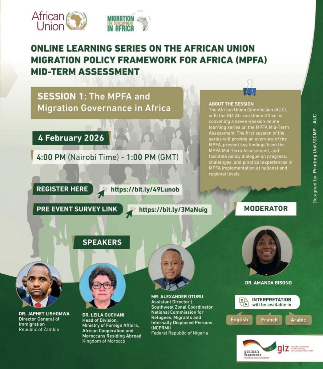 richobedie's tweet photo. HAPPENING_NOW
#Migration_Policy_Framework_4_Africa
#Migration_Governance https://t.co/E6us3oYyd9