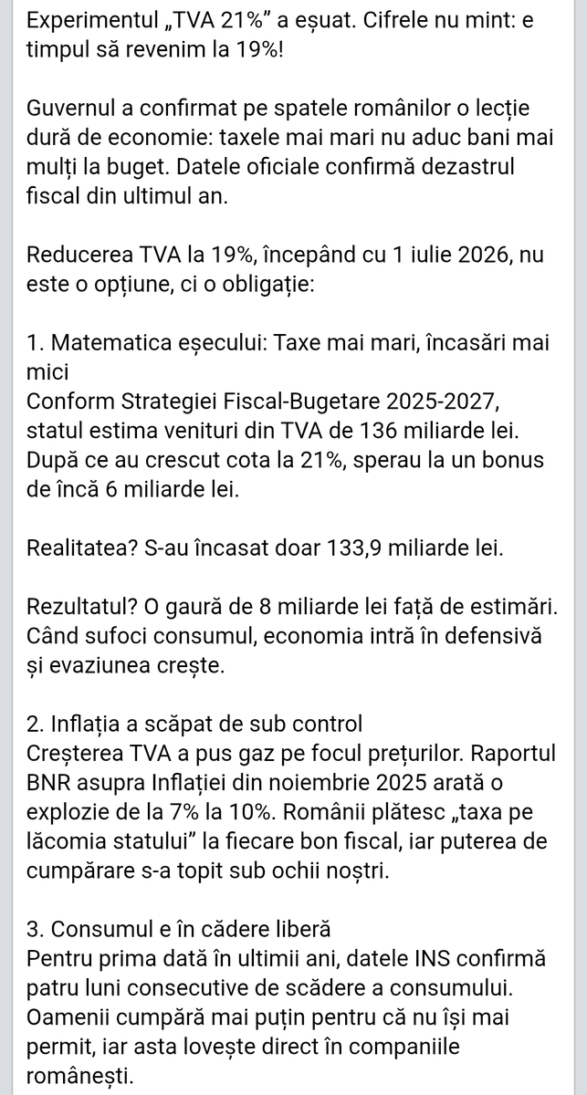 Salvarea economiei continuă ... rezultatele măsurilor sunt excepționale! ✌🏼 <a href="/Bolojan/">Ilie Bolojan</a> 
 
F. Cîțu