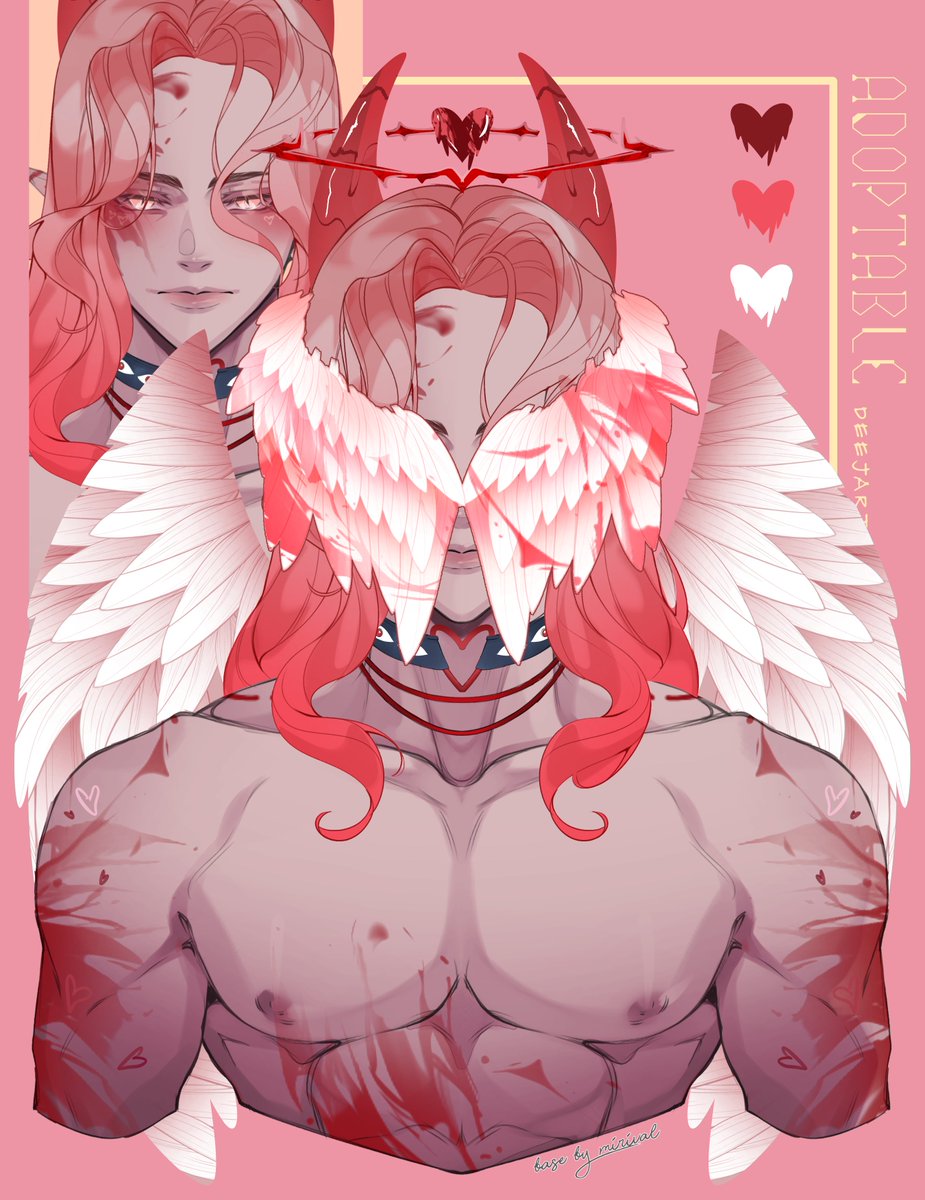 𝐀𝐃𝐎𝐏𝐓𝐀𝐁𝐋𝐄 𝐀𝐔𝐂𝐓𝐈𝐎𝐍
 
VALENTINE DEMON
━━━━━━━━━━━━━━
SB: $5
MI: $1
AB: $60(COMMERCIAL USE)

📌 BID IN THE COMMENTS