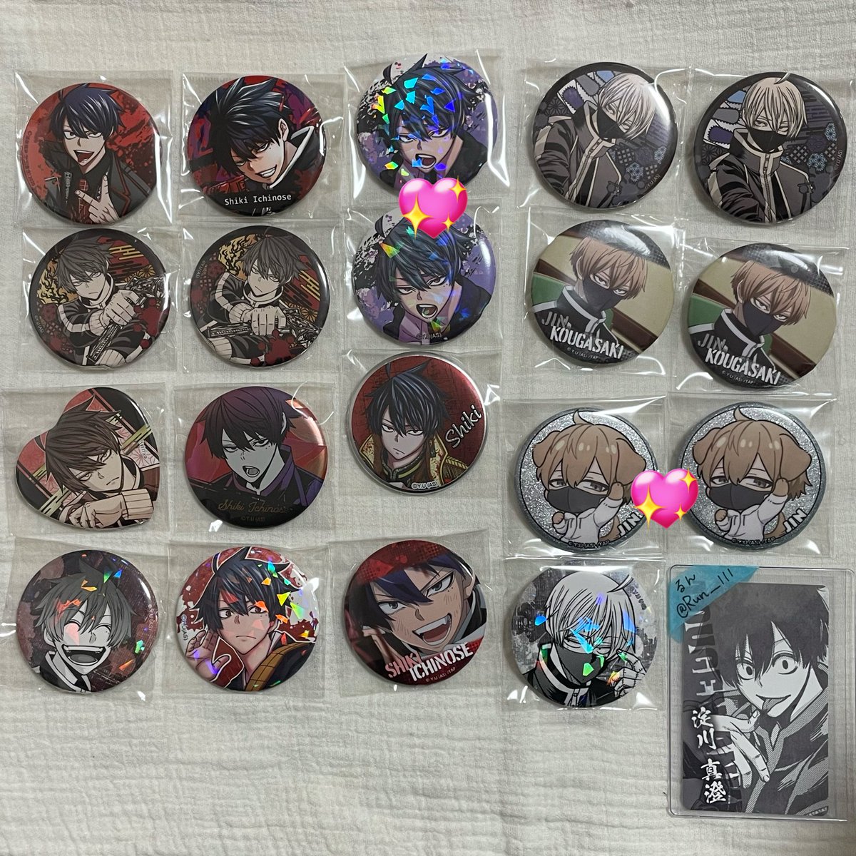 らき⭐︎すた まねきねこ 缶バッジ コンプリートセット らき⭐︎すた