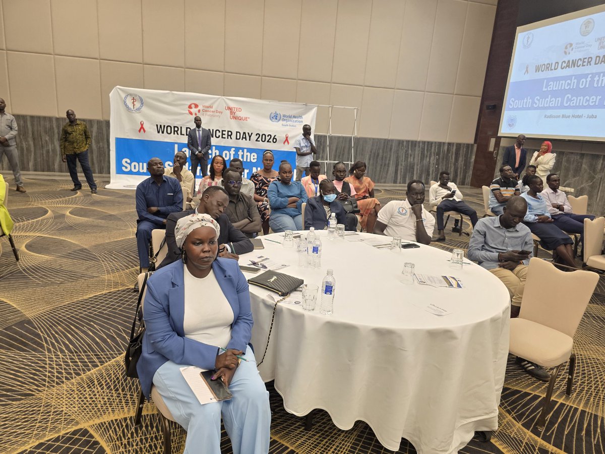 WHOSouthSudan's tweet photo. No one should face cancer alone! 🎗️

​On #WorldCancerDay, @WHO is proud to join forces with @MOHSouthSudan and partners. Our goal is clear: expand prevention, ensure early detection, and bridge the gap to equitable treatment.
​Because every life saved matters. 🇸🇸 https://t.co/oaUqkm0dzL