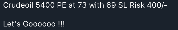 TweetOfTrader's tweet photo. #Crudeoil #Usoil #Ukoil
ThankGod !!
#GapUp #MarketAwareness #TradingPsychology #RiskManagement #Nifty #TradersOfIndia #StockMarket #Discipline #Budget #TradeSmart #nifty50 #nifty #StockMarketIndia #unionbudget #Stocktobuy #StockMarket #NiftyIt #Niftyenergy #NiftyPSU #Budget2026 #Budgetexpectations #Niftybank #UnionBudget | #ViksitBharat #optionbuying #optiontrading #NIFTYIT #NIFTYMETAL #niftydefence #Gold #Silver #StocksToWatch #StocksInFocus #tariff #TradeDeal #USIndia #usindiatradedeal