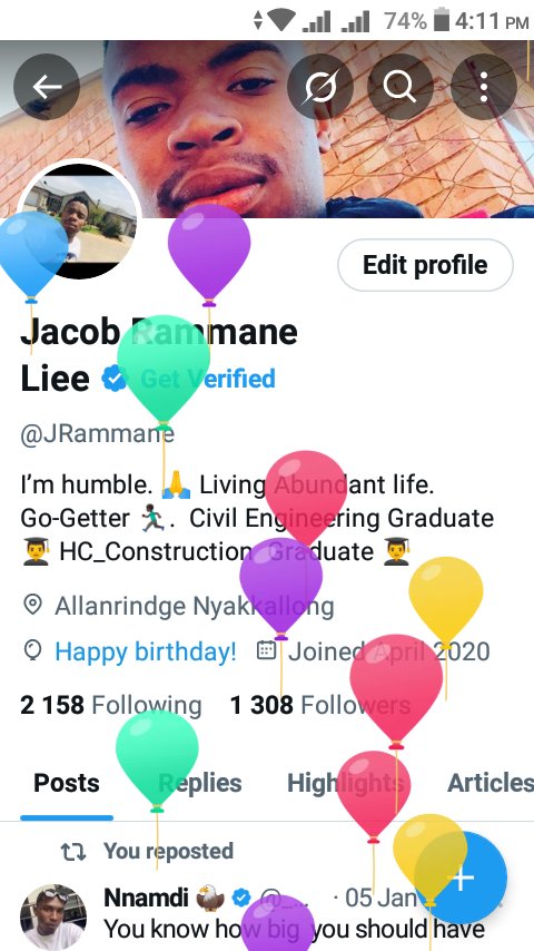 JRammane's tweet photo. Got balloon's guy's its My birthday https://t.co/4VAB8BTumt