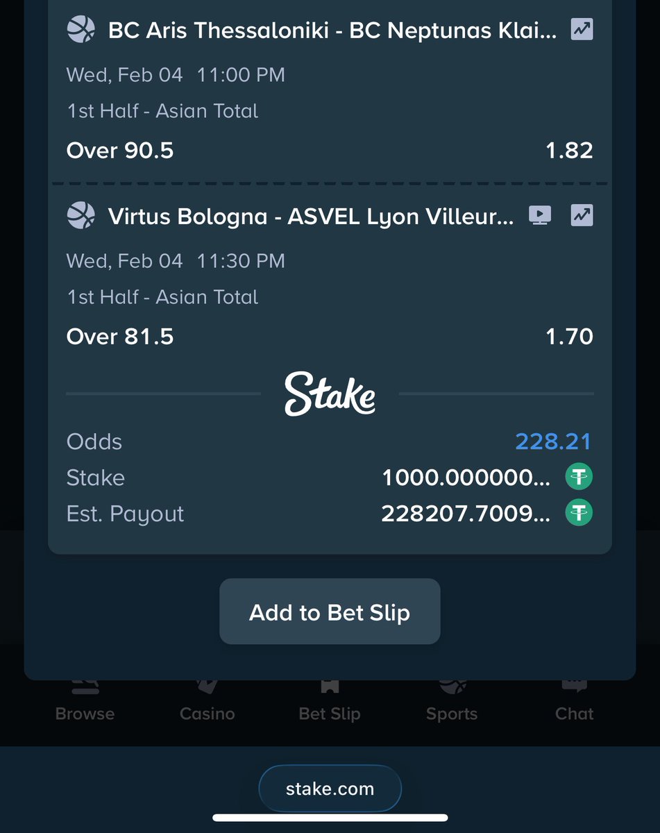 Mrbankstips's tweet image. Tips on Stake today 

563k odds stake.com/sports/home?be…

25 odds stake.com/sports/home?be…

5 odds stake.com/sports/home?be…

76 odds stake.com/sports/home?be…

229 odds stake.com/sports/home?be…

Register a stake account via stake.com/?c=f213c5ba25&amp;amp;…

Use welcome code ‘banks’ for weekly…
