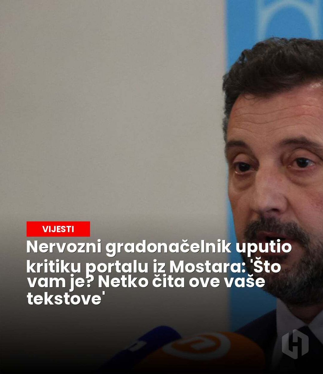hercegovinainfo's tweet image. Gradonačelnik Mostara kritizirao je portal zbog, kako ističe, netočnih tvrdnji i politički motiviranog pisanja. - hercegovina.info/vijesti/mostar…

#Mostar #Gradonačelnik #Politika
