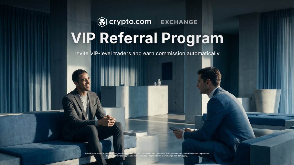 New VIP Referral Program is now live ⚡

VIP referrals are now simpler, clearer, and easier to manage:

💼 Up to 50% commission for referrers
🎁 Up to 20% trading-fee rebate for referees
📅 Daily automatic payouts

Eligibility and jurisdictional limits apply. T&amp;C apply

Learn