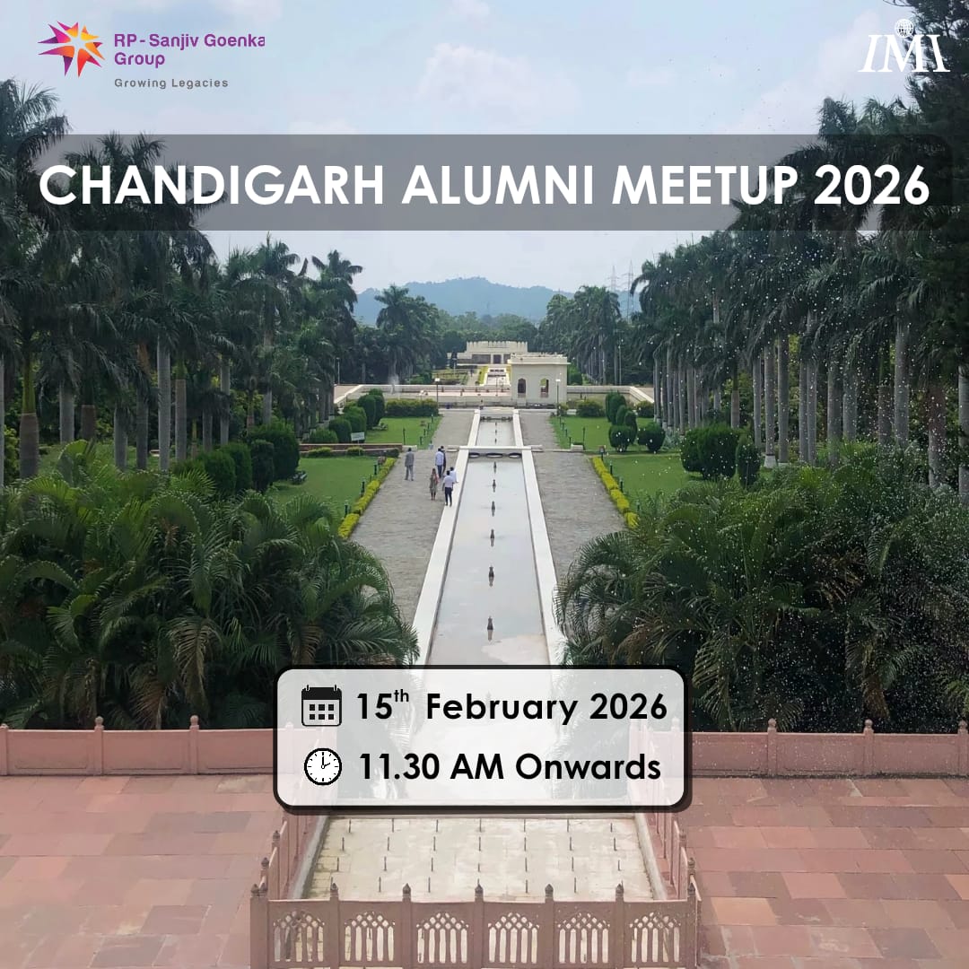 IMIAchievers's tweet photo. Marking a new beginning, the first-ever Chandigarh Alumni Meet-Up 2026 is here!

Date: 15th February 2026 (Sunday)
Time: 11 AM onwards 
Venue: To be announced

We look forward to welcoming our Chandigarh alumni for an engaging and memorable gathering. https://t.co/Mmkh39qRNN