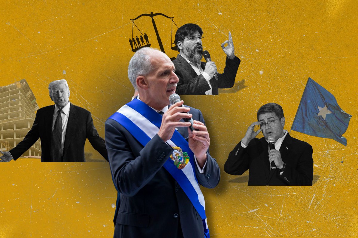 ContraC_HN's tweet photo. #EditorialCC| 🇭🇳🚨Un gobierno que arranca entre sombras
📌Nasry Asfura asume la presidencia tras unas elecciones cuestionadas y sin respuestas claras a las denuncias de fraude. Pero la sombra electoral no llega sola: el respaldo de Donald Trump, el peso del legado de Juan Orlando Hern��ndez, el bipartidismo que negocia impunidad y un Estado capturado por élites económicas marcan el inicio del nuevo mandato.
Con un discurso de «reducción del Estado» y un caso de corrupción aún abierto, el gobierno arranca entre promesas de cambio y viejos fantasmas del poder.
✍️ Aquí se analiza por qué la vigilancia ciudadana será clave para que estas sombras no definan el futuro del país.
Leé el editorial completo en nuestra web.👉🏻🔗https://t.co/I4rXPkwSup