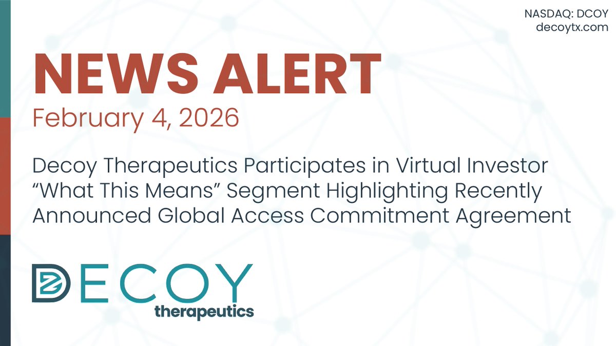Decoy Therapeutics tweet media