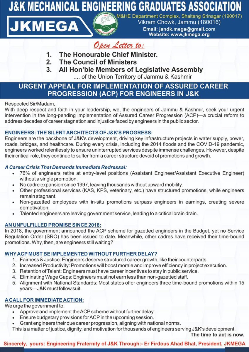 J&K Mechanical Engineering Graduates Association tweet media
