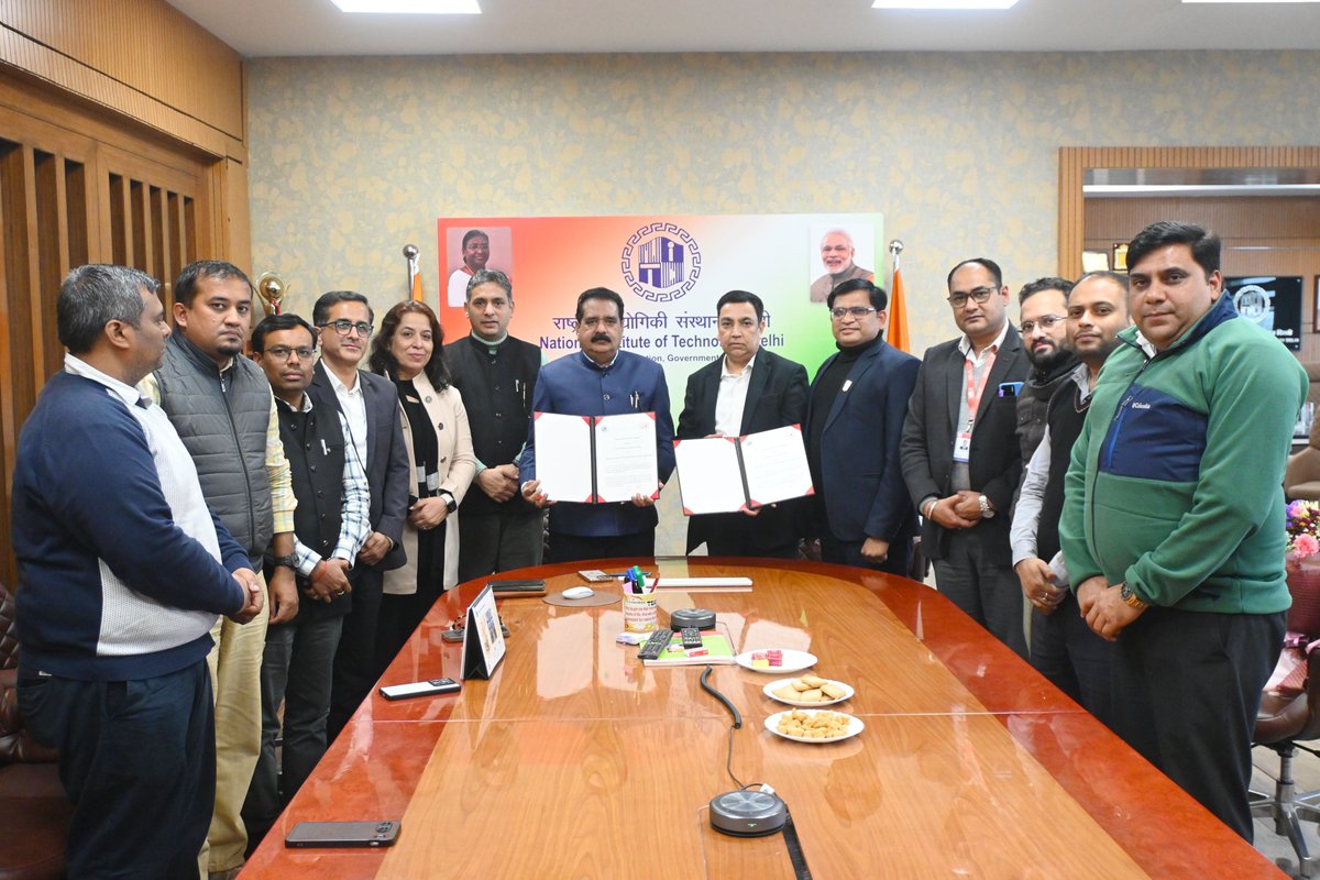 Nitdofficial's tweet image. 🤝🎓 NIT Delhi signed an MoU with Vivekananda Institute of Professional Studies (VIPS) to strengthen academic collaboration, research, internships &amp;amp; skill development.
#NITDelhi #VIPS #MoUSigning #AcademicCollaboration #HigherEducation

@EduMinOfIndia 
@GoI_MeitY