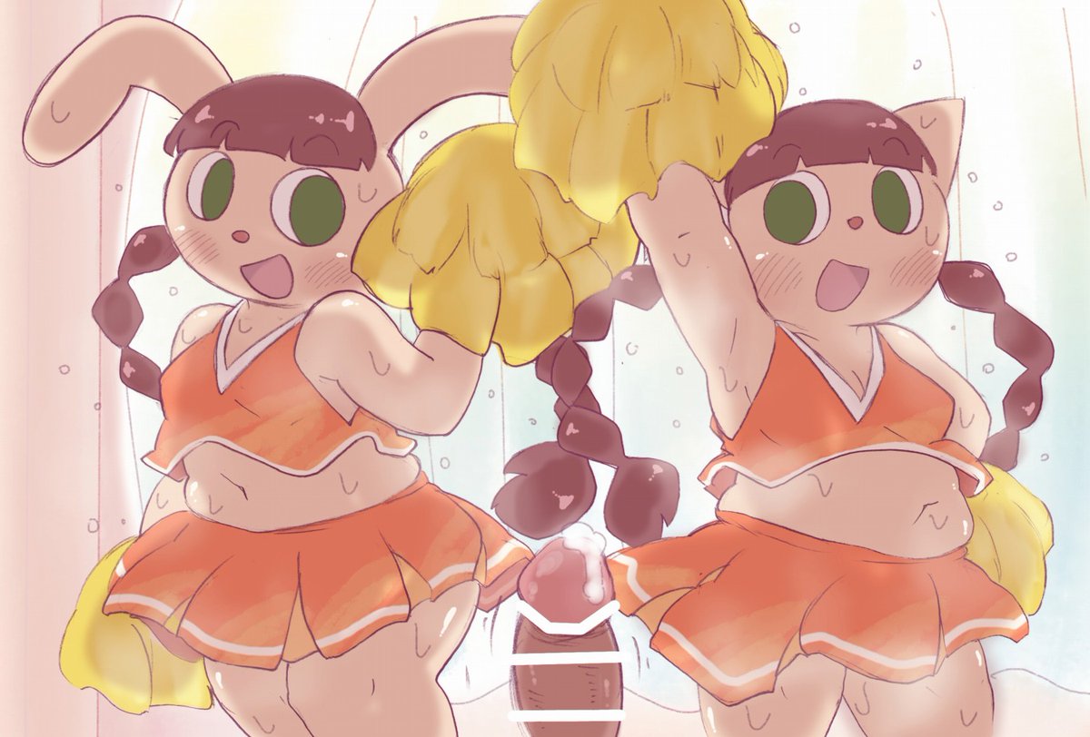 🈶リクエストで描かせていただいた みみにゃみちゃん🎵 むあむあで むちむちな みみにゃみちゃんが ふたりで癒してあげちゃうのグッくる～✨ 