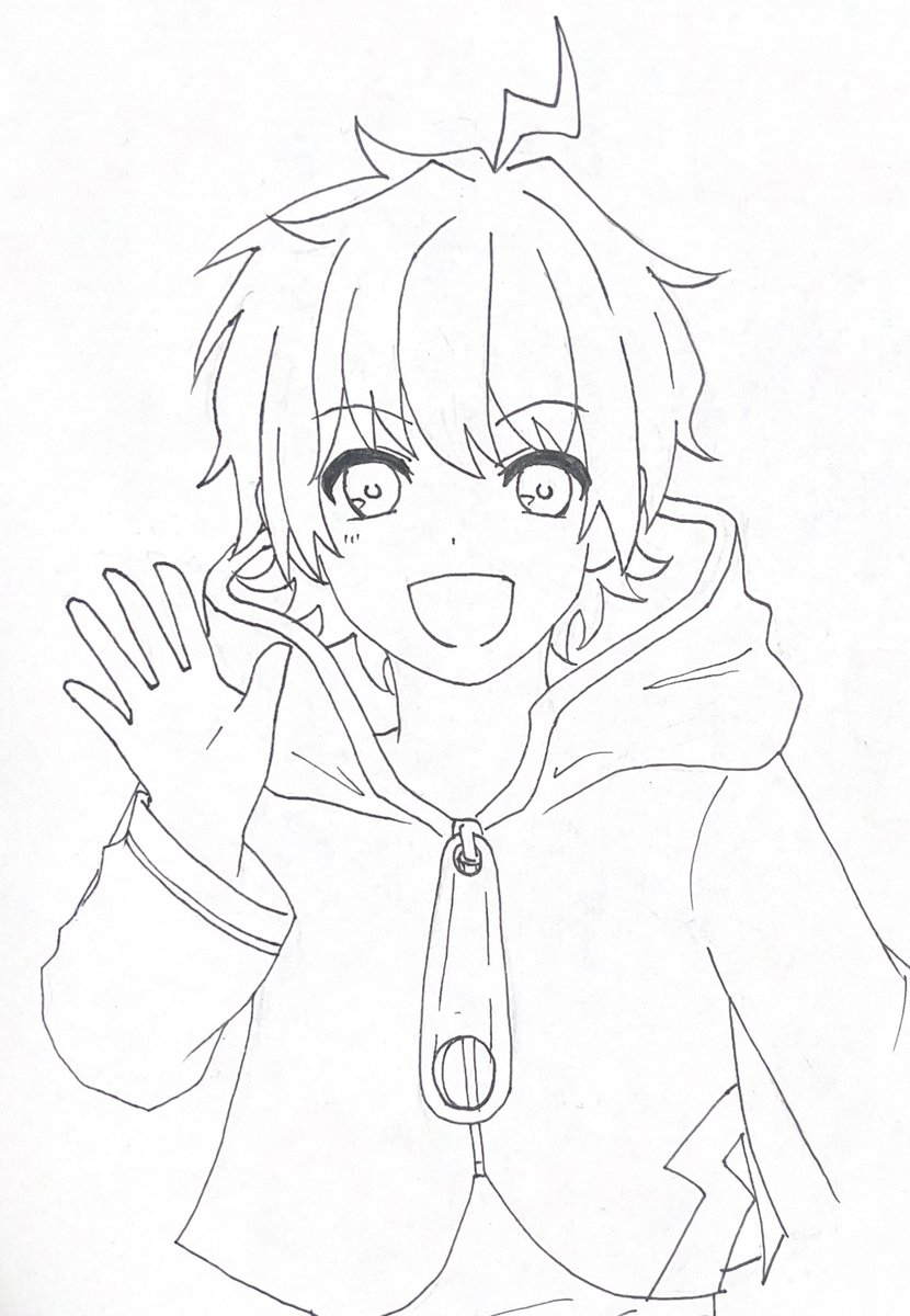 yu25199060's tweet photo. Akiraさん初描き！
所々しくってる��😭
でも描きやすかった！

#モノパスケッチ https://t.co/bFPrsQNYnm