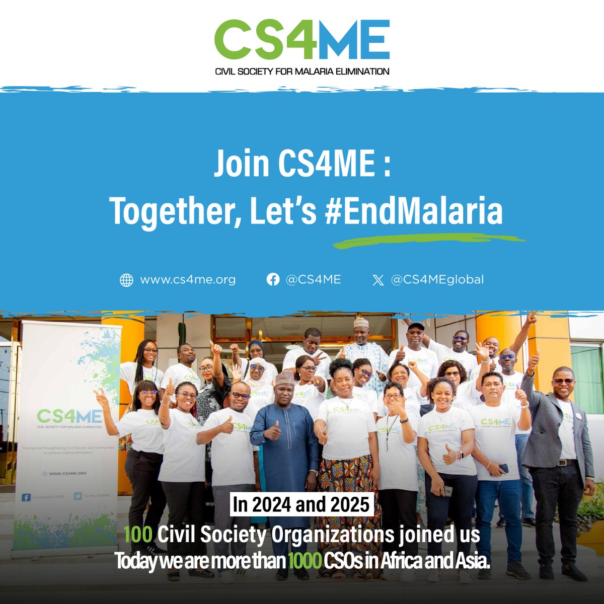 Civil Society For Malaria Elimination (CS4ME) tweet media