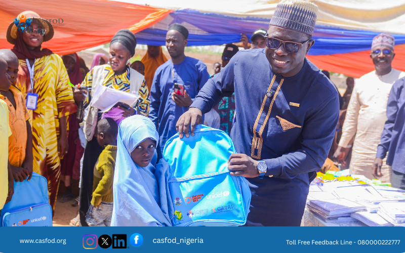 casfod_nigeria's tweet photo. No more barriers for children in Mubi and Shelleng’s formal and non-formal learning centres to access education. Through CASFOD’s intervention and the provision of essential scholastic materials, learning is now within reach. Indeed, @EduCannotWait @KentPage @OCHANigeria. https://t.co/VZcTgXUqh6